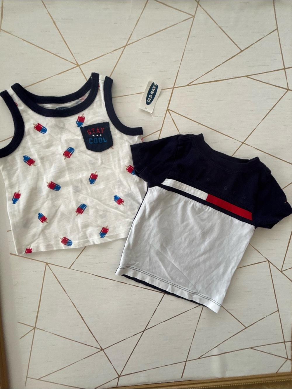 Tommy & Old Navy Kids' Navy & White t-shirts